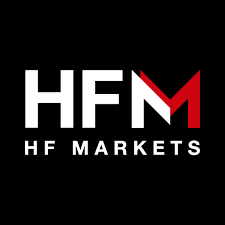Red background with white “HF” text and curved flame-like accent logo