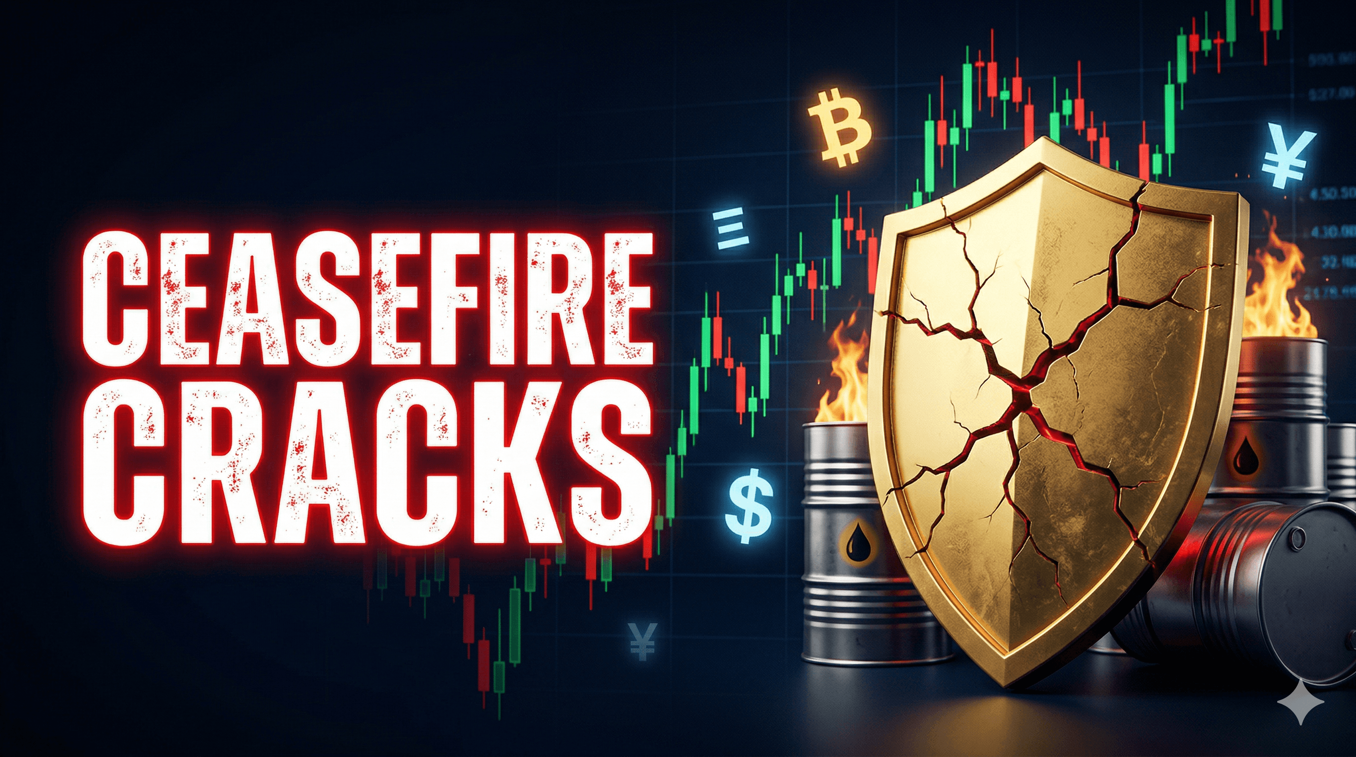 Markets Stumble as Iran Ceasefire Cracks and Inflation Bites